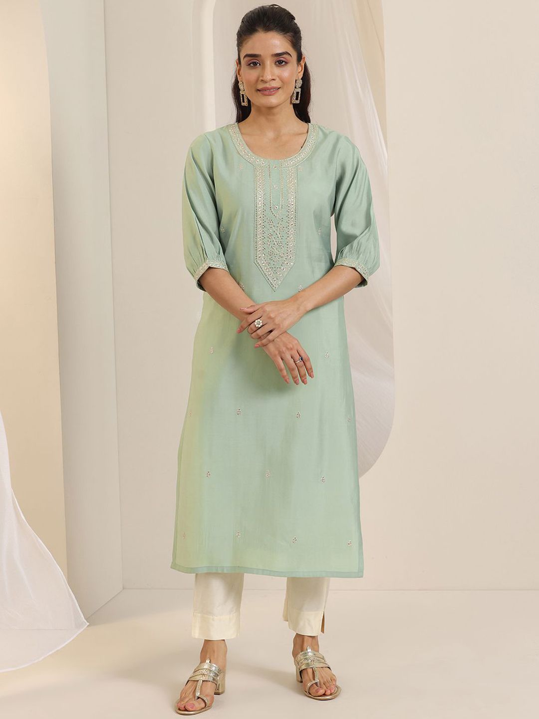 Gerua By Libas Women Ethnic Motifs Embroidered Kurta