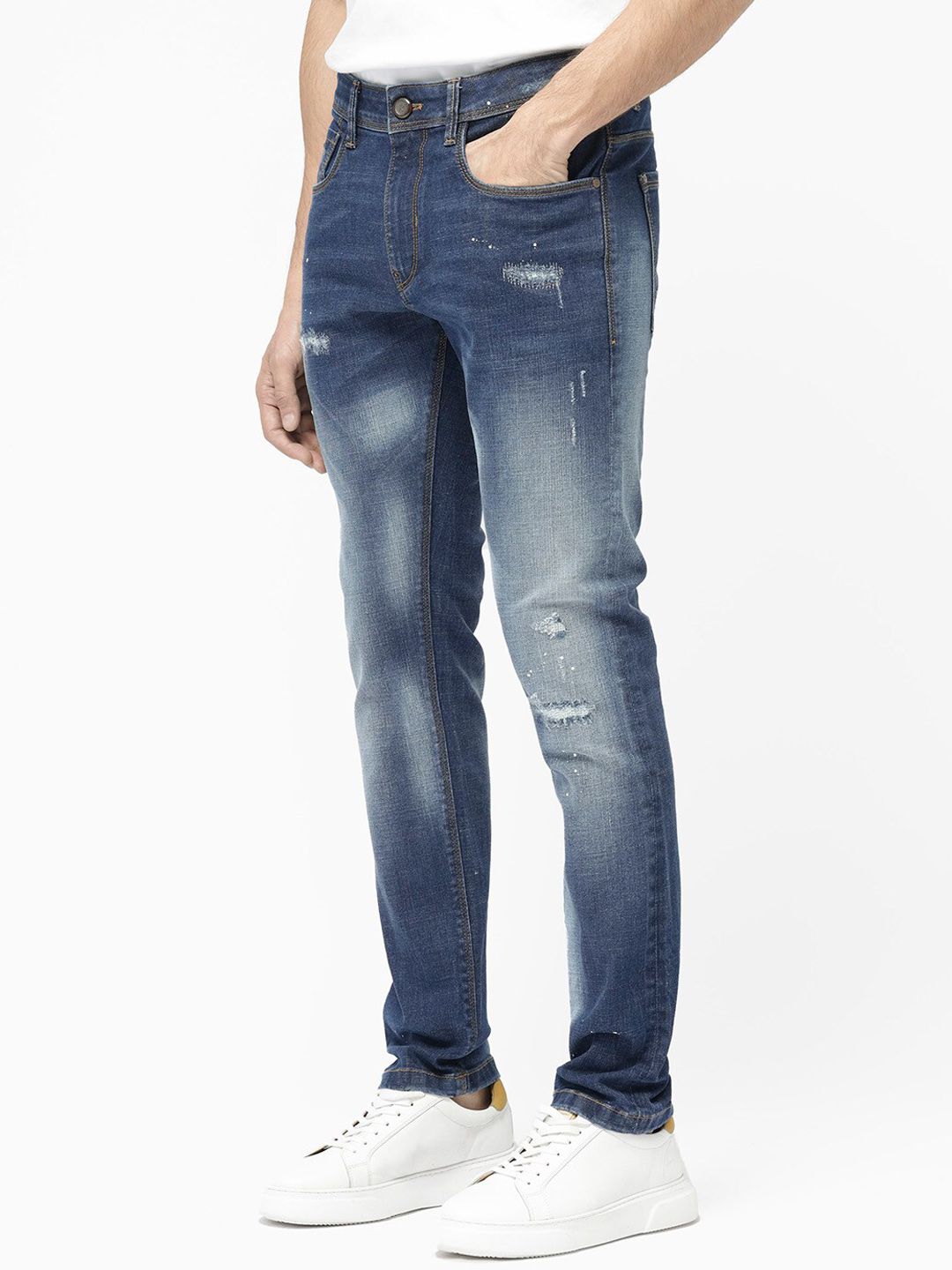 RARE RABBIT Men Xian Slim Fit Cotton Jeans