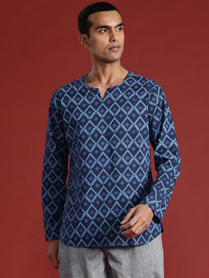 Anouk Pure Cotton Printed High-Low Kurta
