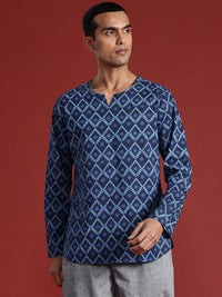 Anouk Pure Cotton Printed High-Low Kurta