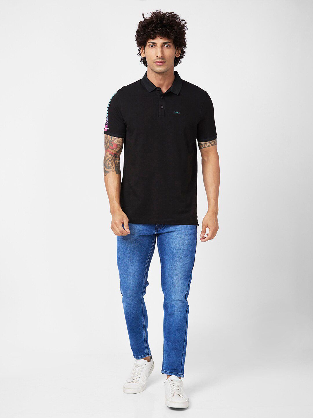 SPYKAR Polo Collar Slim Fit T-shirt