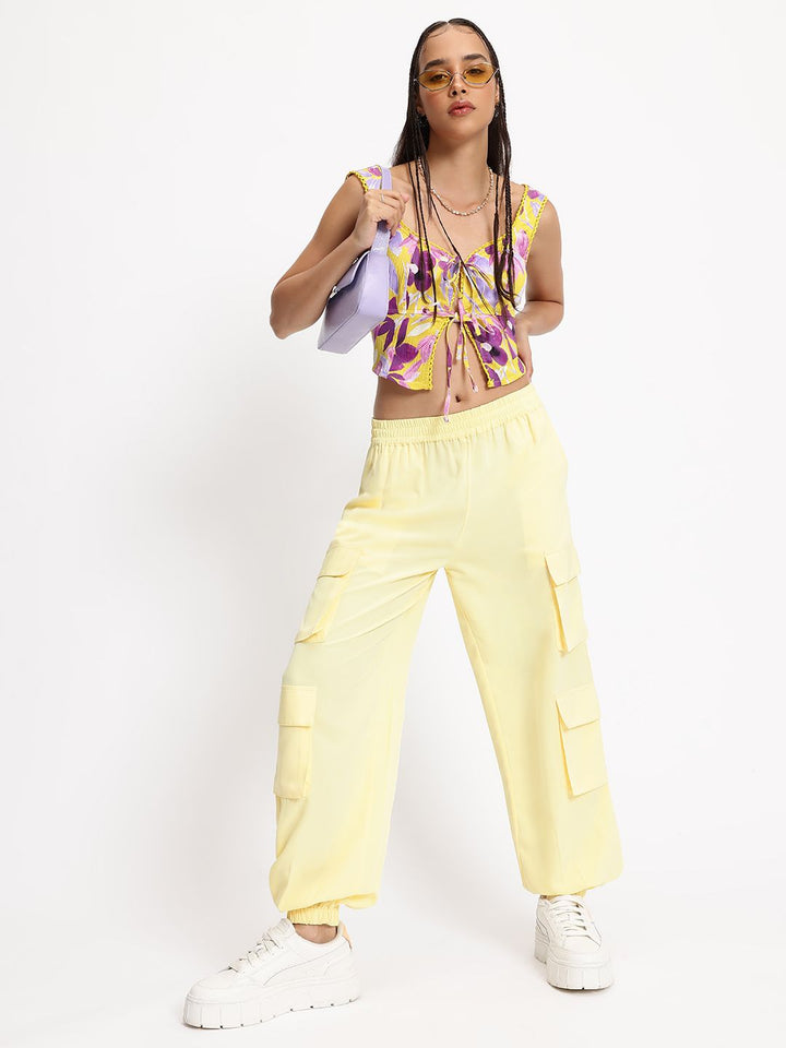 DressBerry Boho Beauty Floral Corset Crop Top
