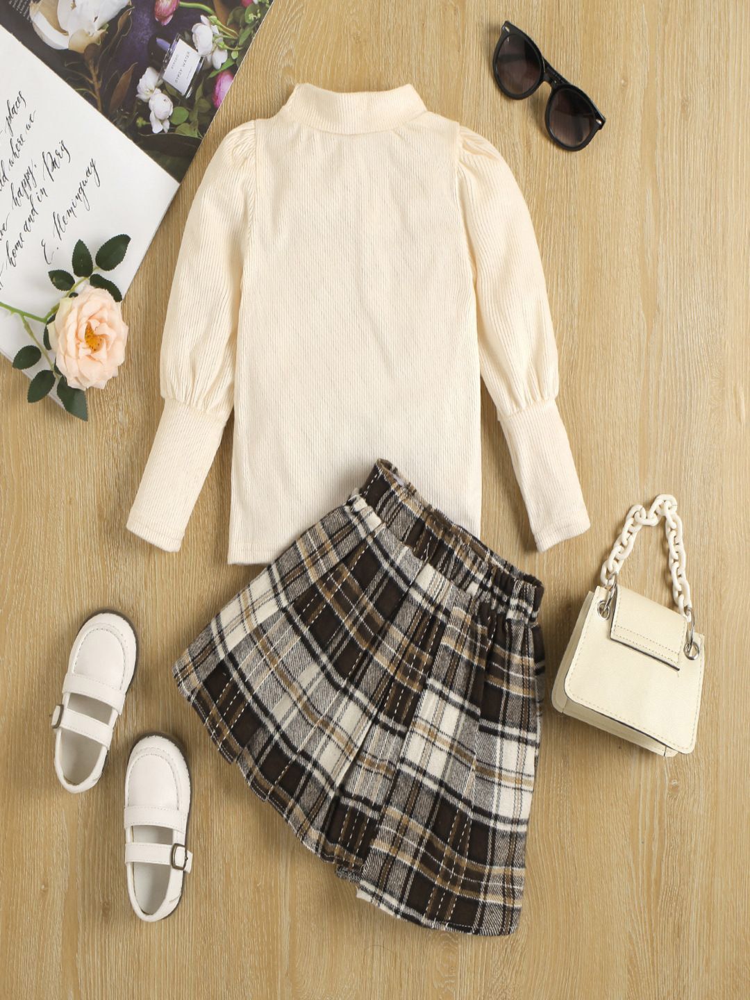 YK Girls Top With Skirt