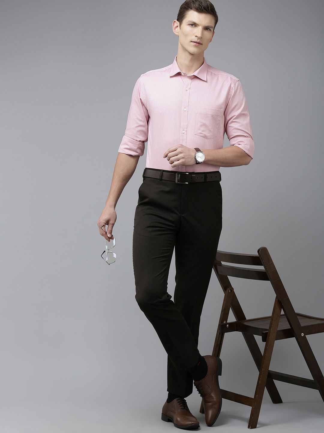 Park Avenue Men Pure Cotton Slim Fit Opaque Formal Shirt