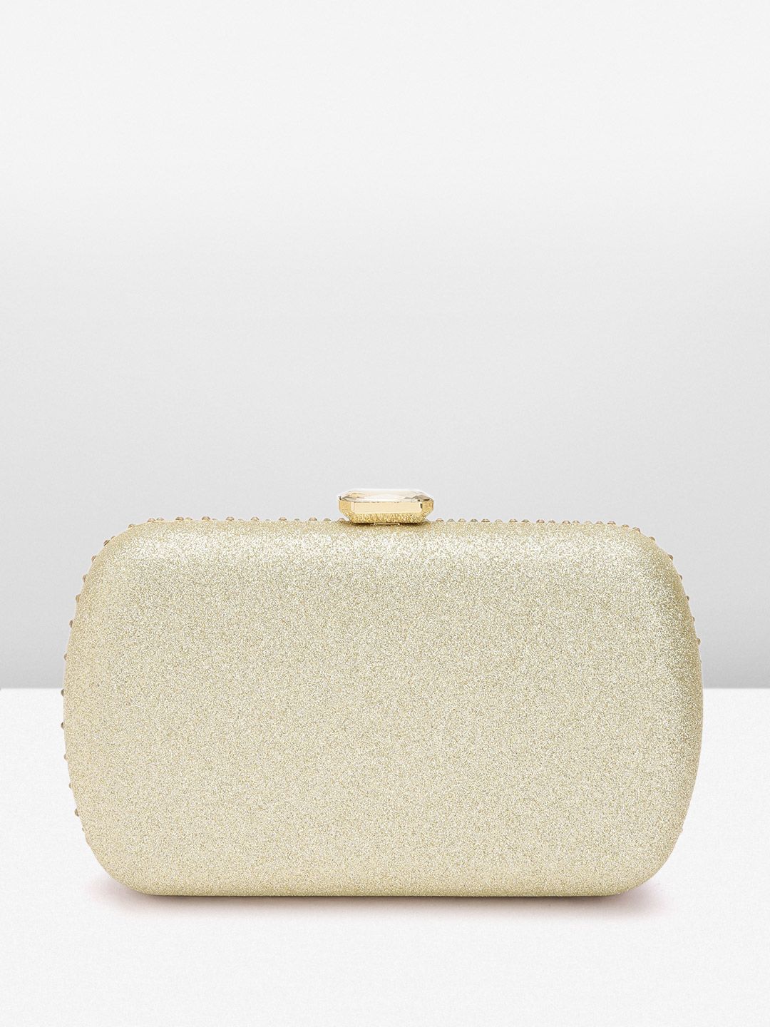 Lino Perros Women Embellished Box Clutch with Glittery Effect