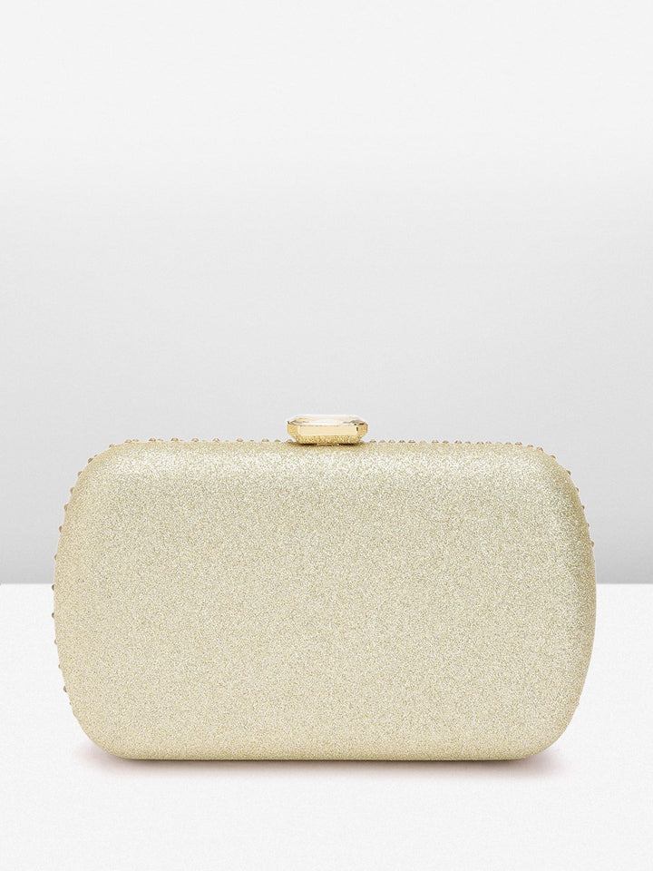 Lino Perros Women Embellished Box Clutch with Glittery Effect