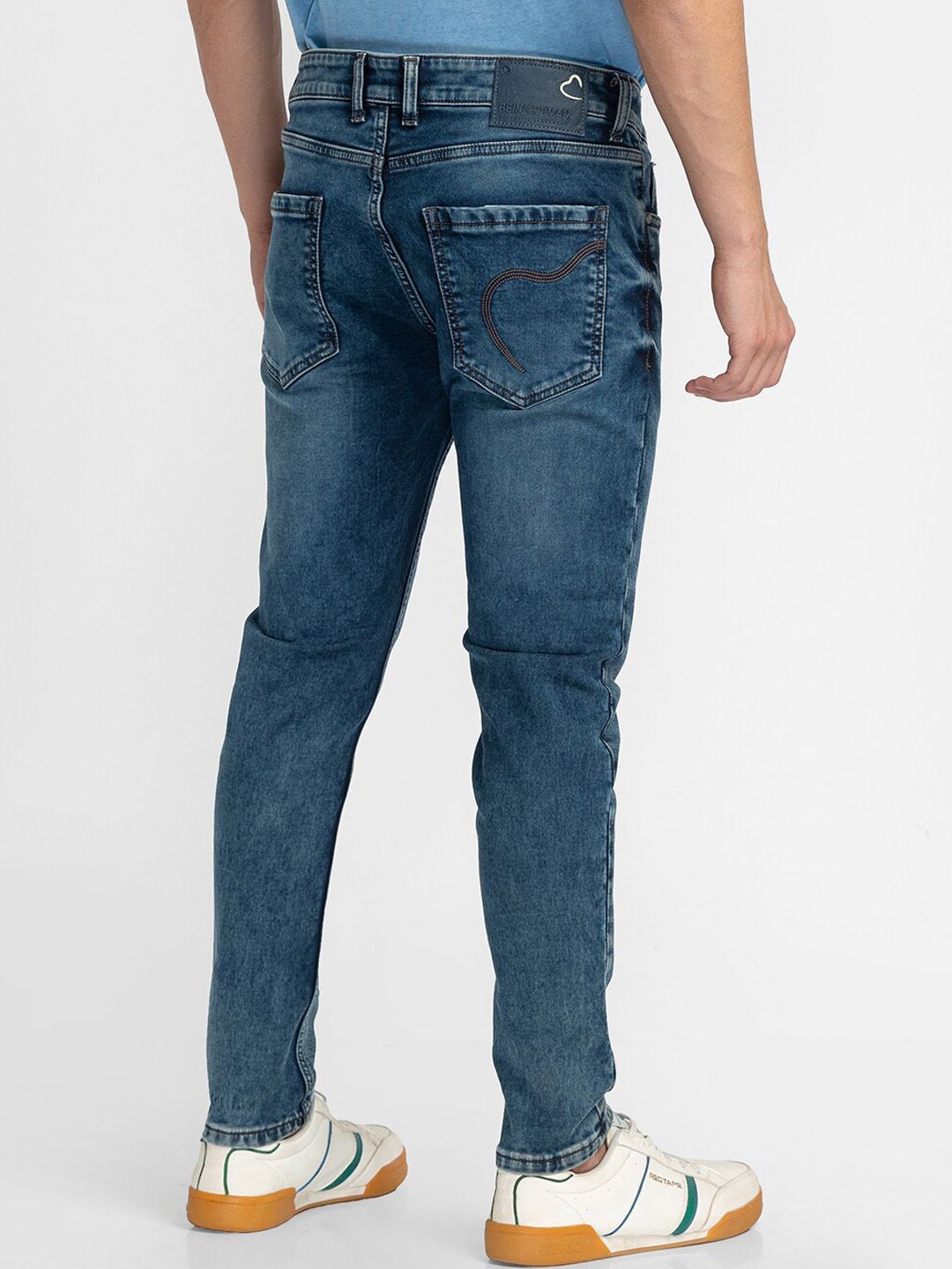 Being Human Men Mid-Rise Light Fade Clean Look Jeans