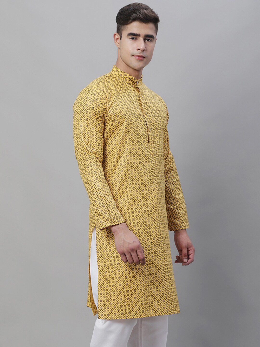 SOJANYA Ethnic Motif Printed Silk Cotton Kurta