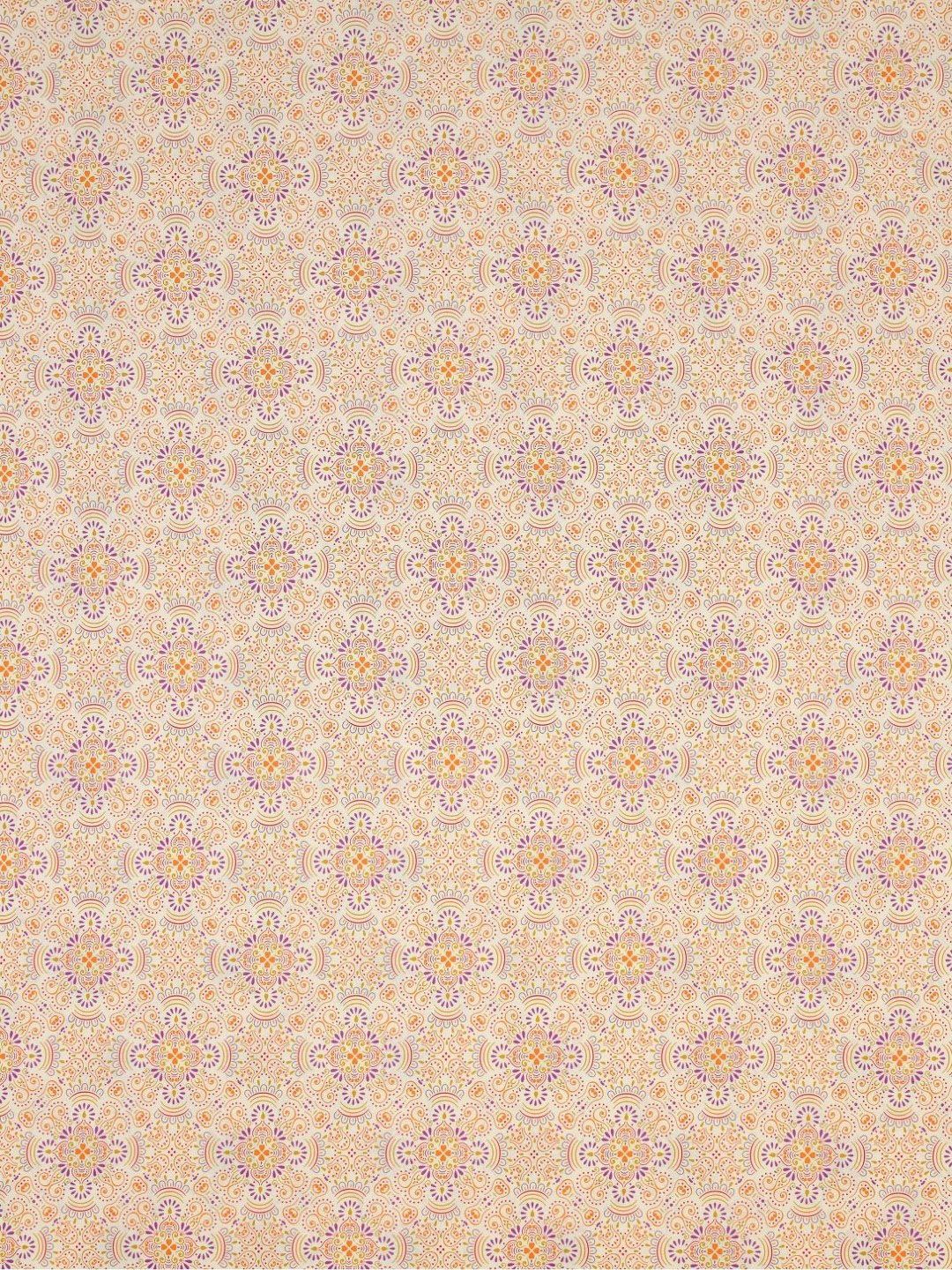 BOMBAY DYEING Epigram Yellow Floral Pure Cotton 120 TC Queen Bedsheet Set 2.24 m X 2.54 m