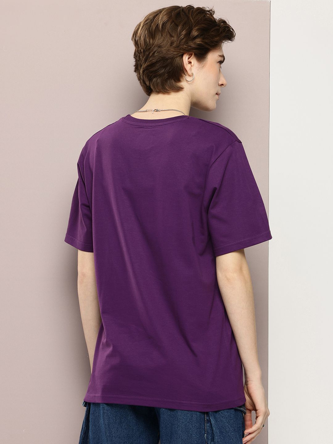 DILLINGER Graphic Printed Drop-Shoulder Sleeves Oversized Pure Cotton T-shirt