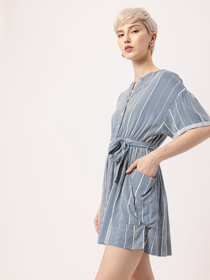 DressBerry Playful Lines, Kawaii Vibes A-Line Mini Dress