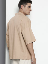 The Indian Garage Co. Oversized Fit Pure Cotton Casual Shirt