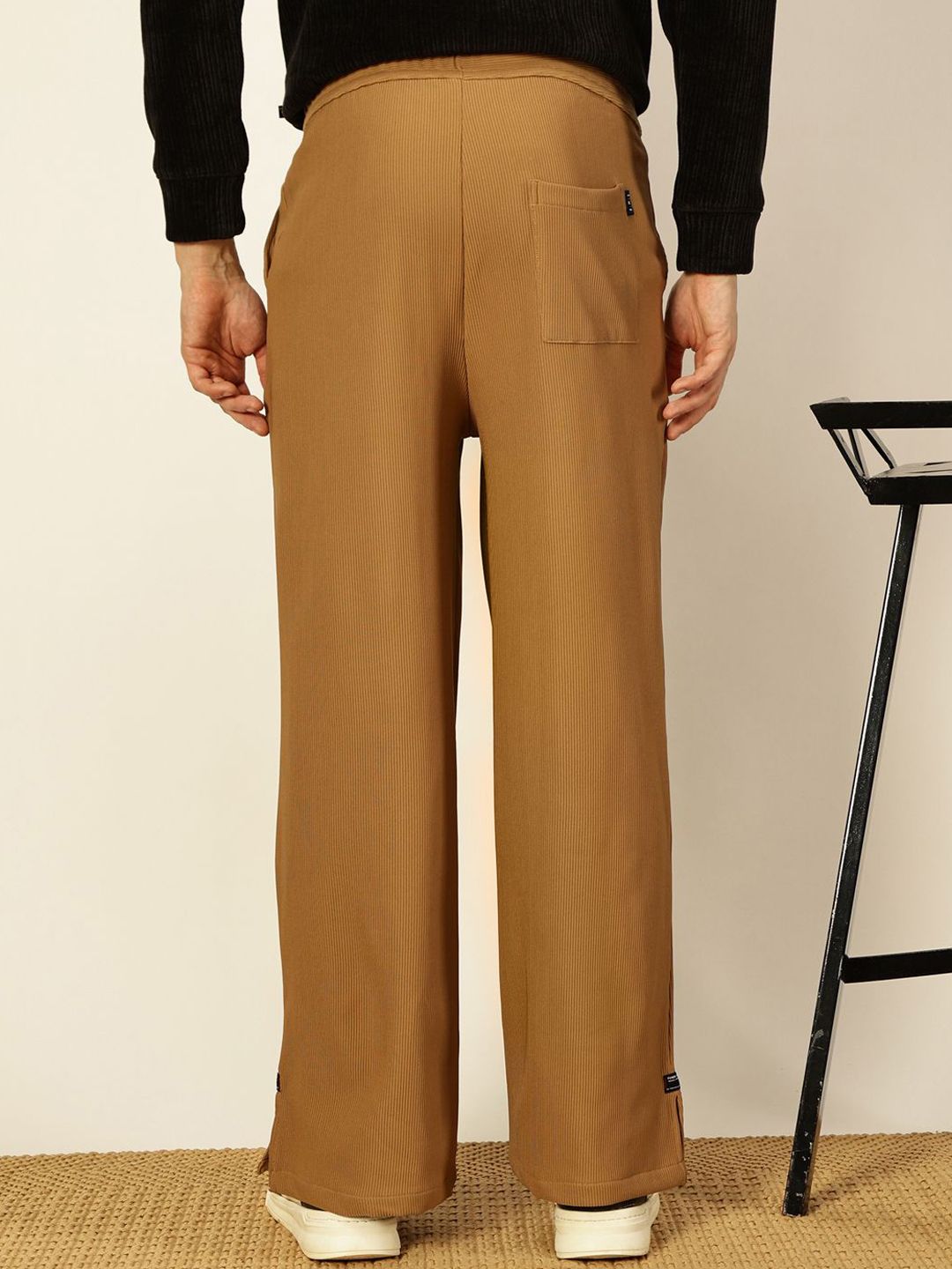 Thomas Scott Men Smart Loose Fit Parallel Trousers