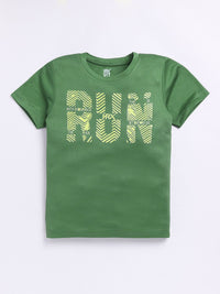 HRX by Hrithik Roshan Boys Typography Printed Rapid-Dry T-shirt