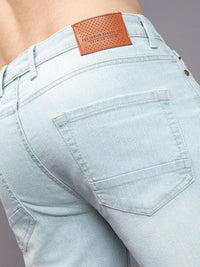 The Indian Garage Co Men Blue Slim Fit Low-Rise Clean Look Stretchable Jeans