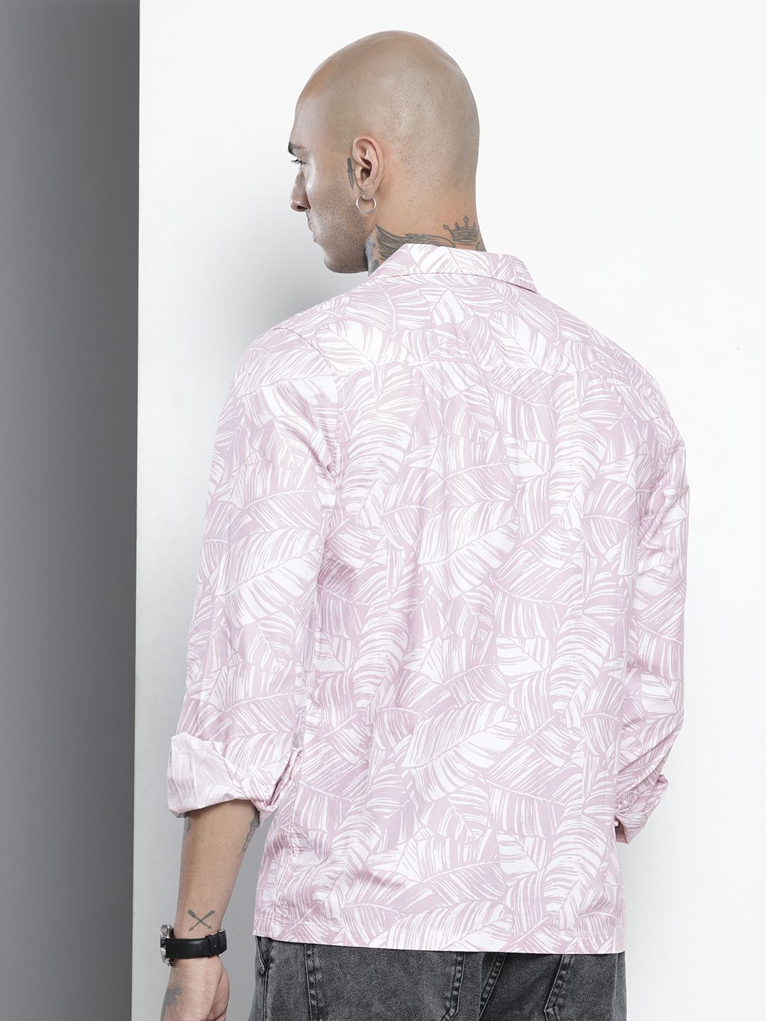 The Indian Garage Co Abstract Printed Pure Cotton Casual Shirt