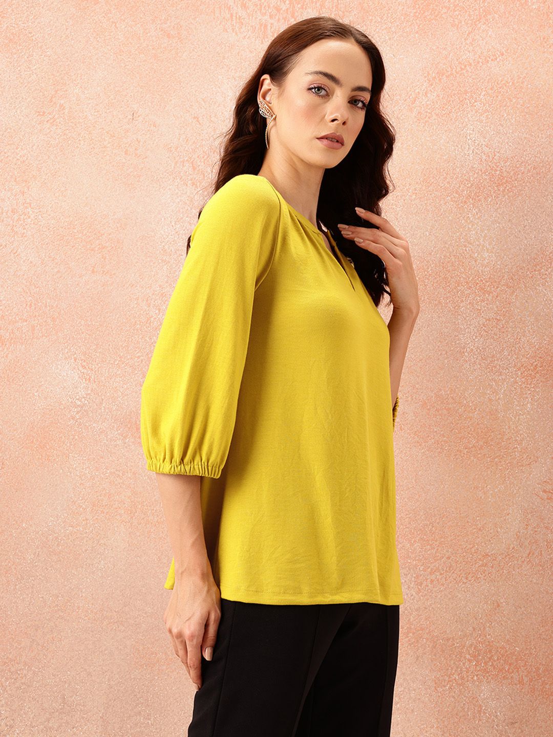 all about you Mandarin Collar Top