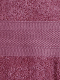 MYTRIDENT Purple Solid 500 GSM Pure Cotton Bath Towel