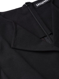 SASSAFRAS Women Black Solid Basic Jumpsuit