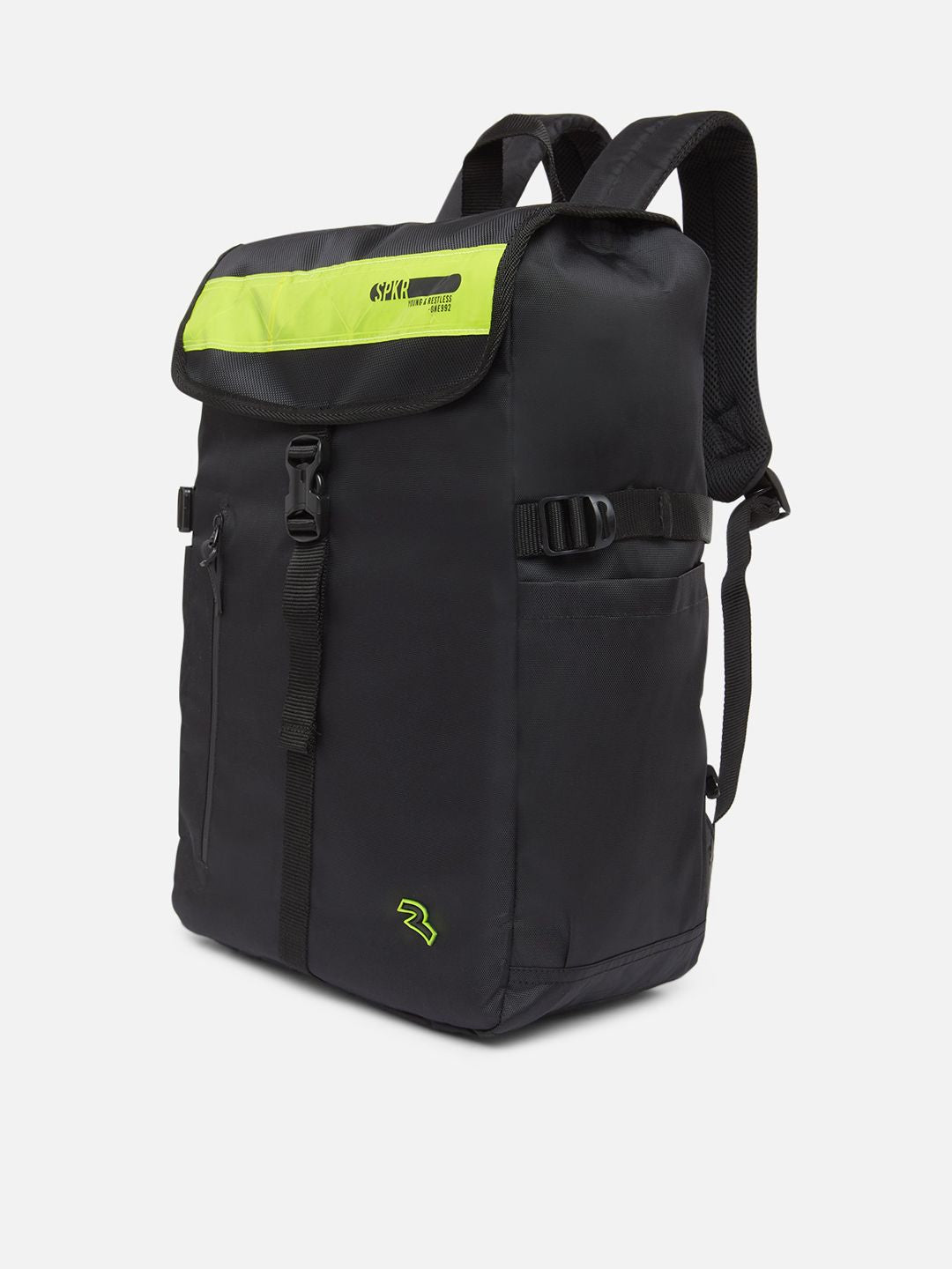 SPYKAR Men Black & Green Backpack