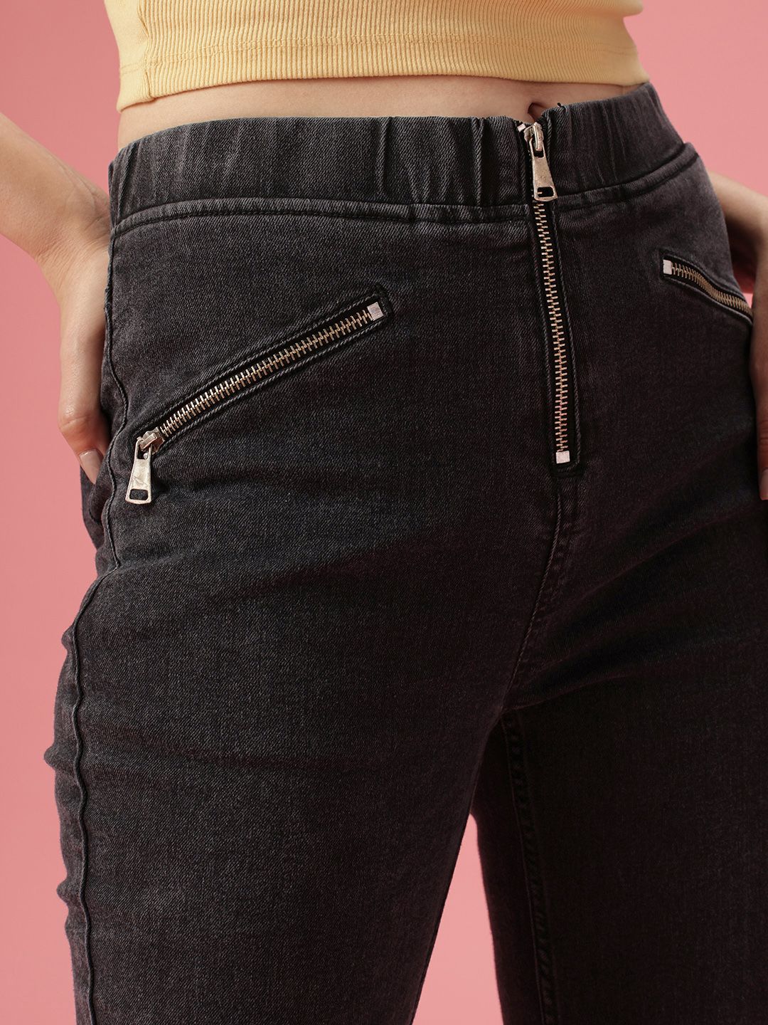DressBerry Women Bootcut High-Rise Stretchable Jeans