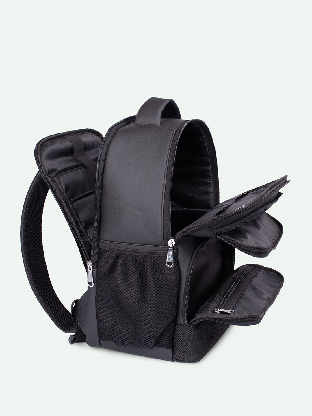 ZOUK Jet Unisex Padded Vegan Leather Backpack-Up to 16 inch