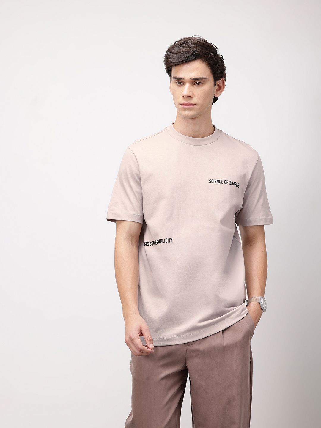 ether Graphic Print Pure Cotton Grower T-shirt
