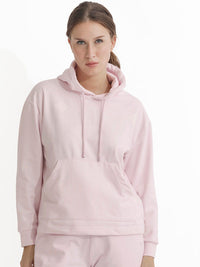 RAREISM Conversational Printed Hooded Cotton Pullover Sweatshirt