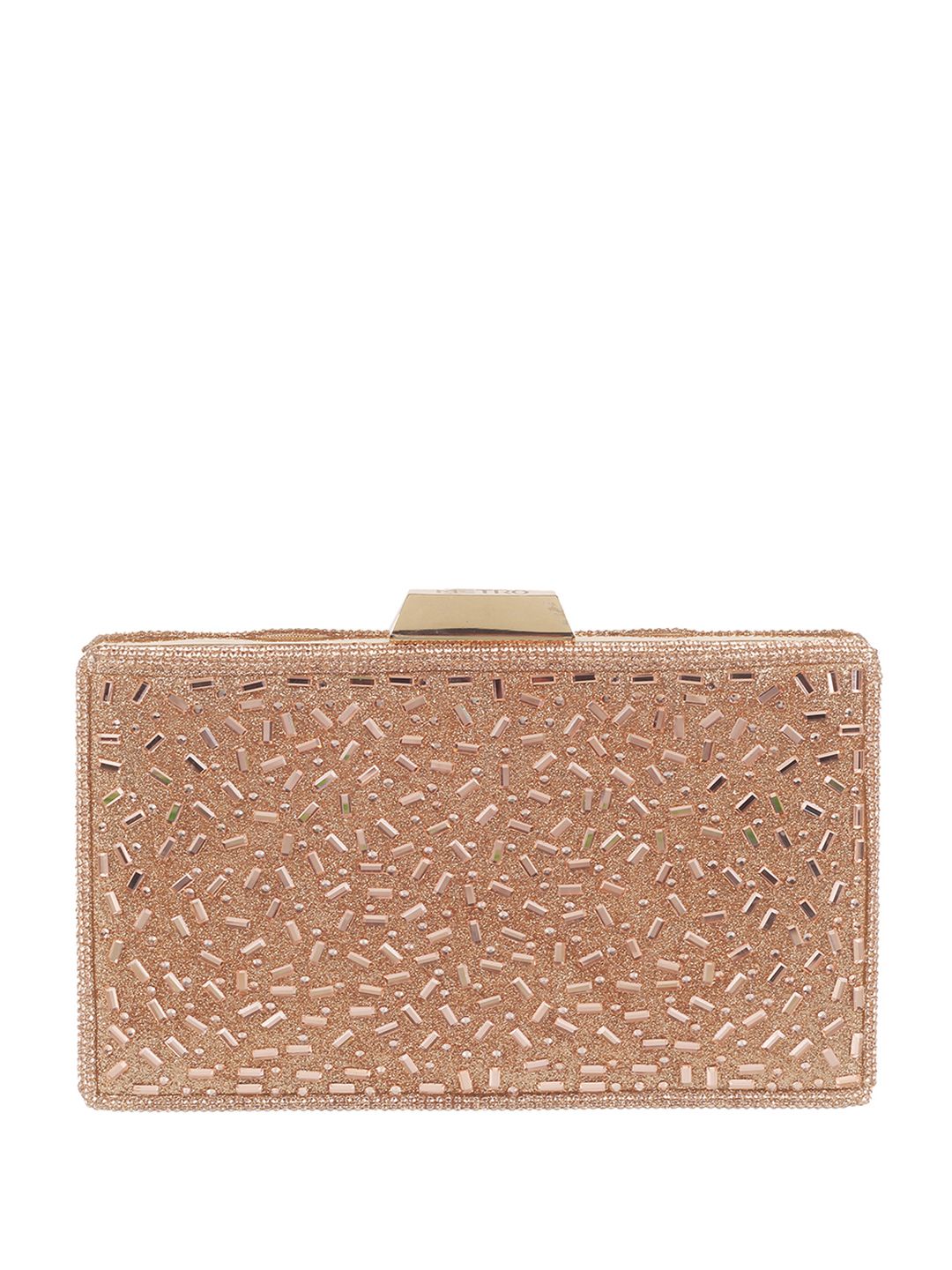 Metro Textured Embellished Purse Clutch
