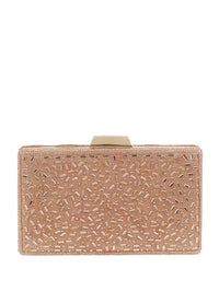 Metro Textured Embellished Purse Clutch