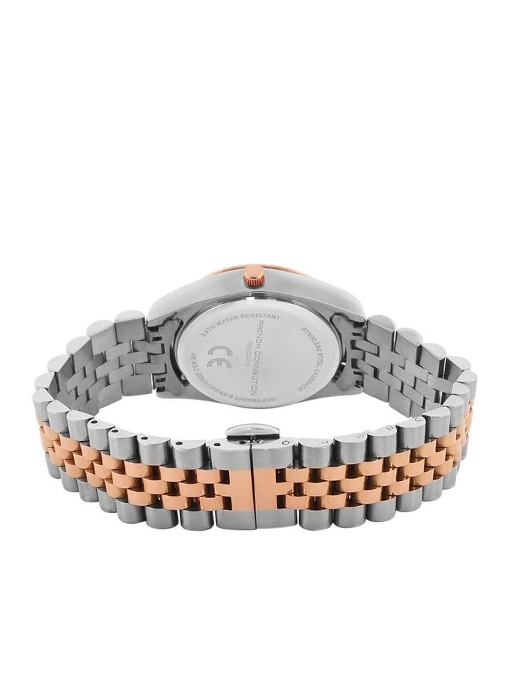 French Connection Women Stainless Steel Bracelet Style Straps Analogue Watch FCN00077B