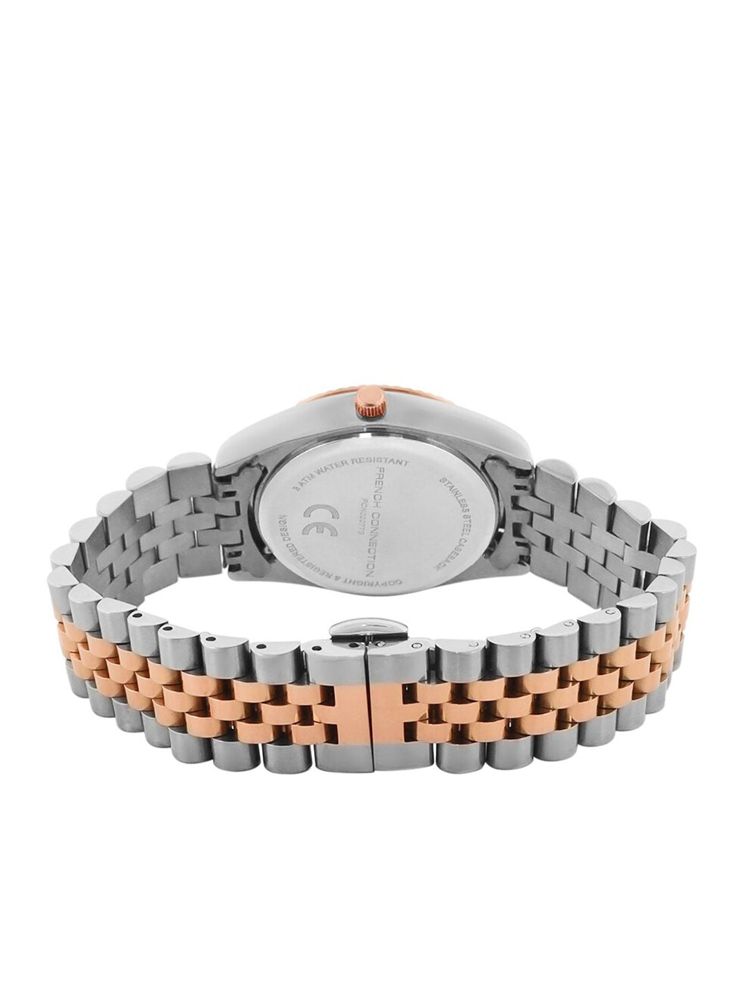 French Connection Women Stainless Steel Bracelet Style Straps Analogue Watch FCN00077B