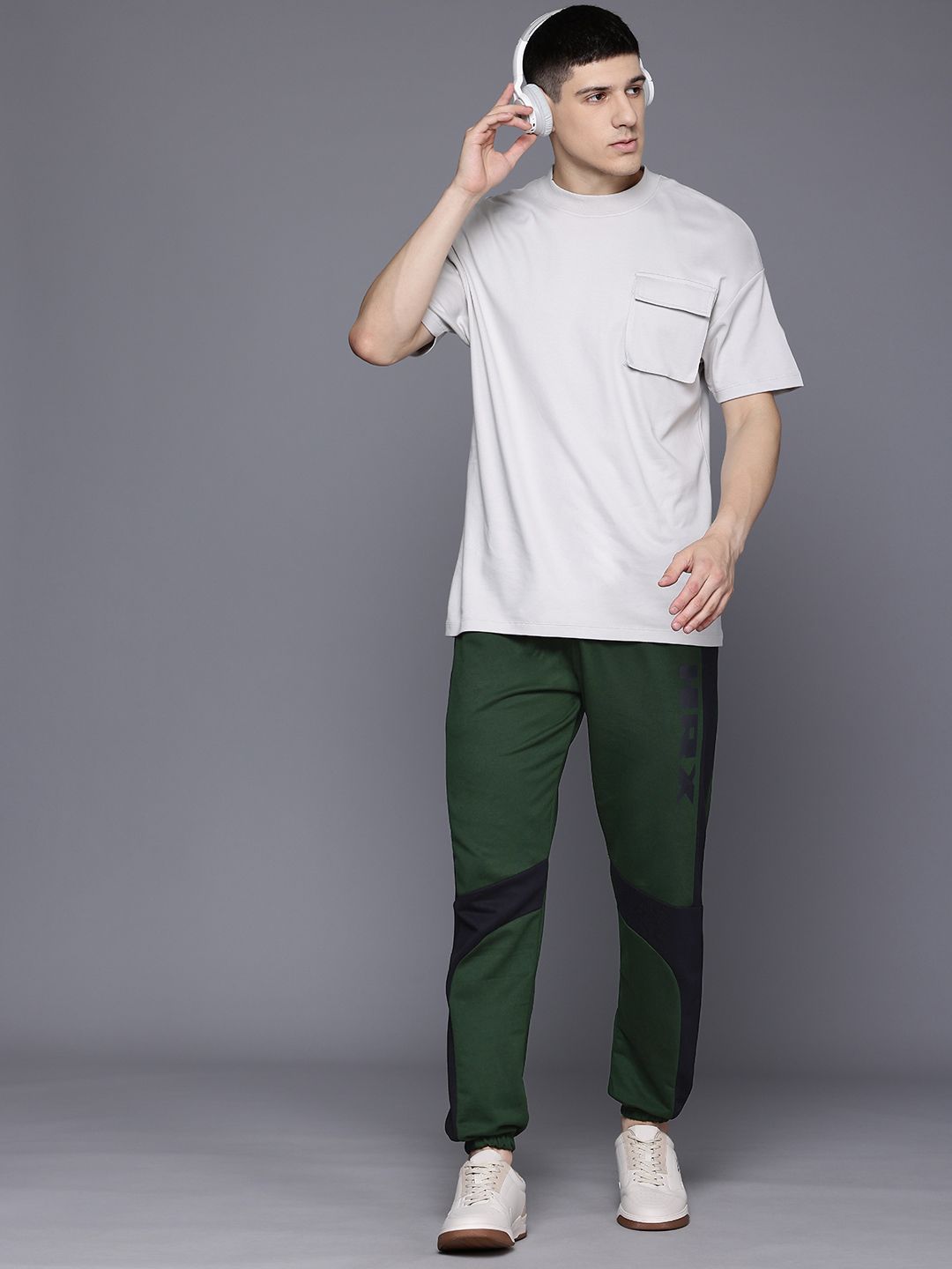 HRX by Hrithik Roshan Men Casual Colourblocked Joggers