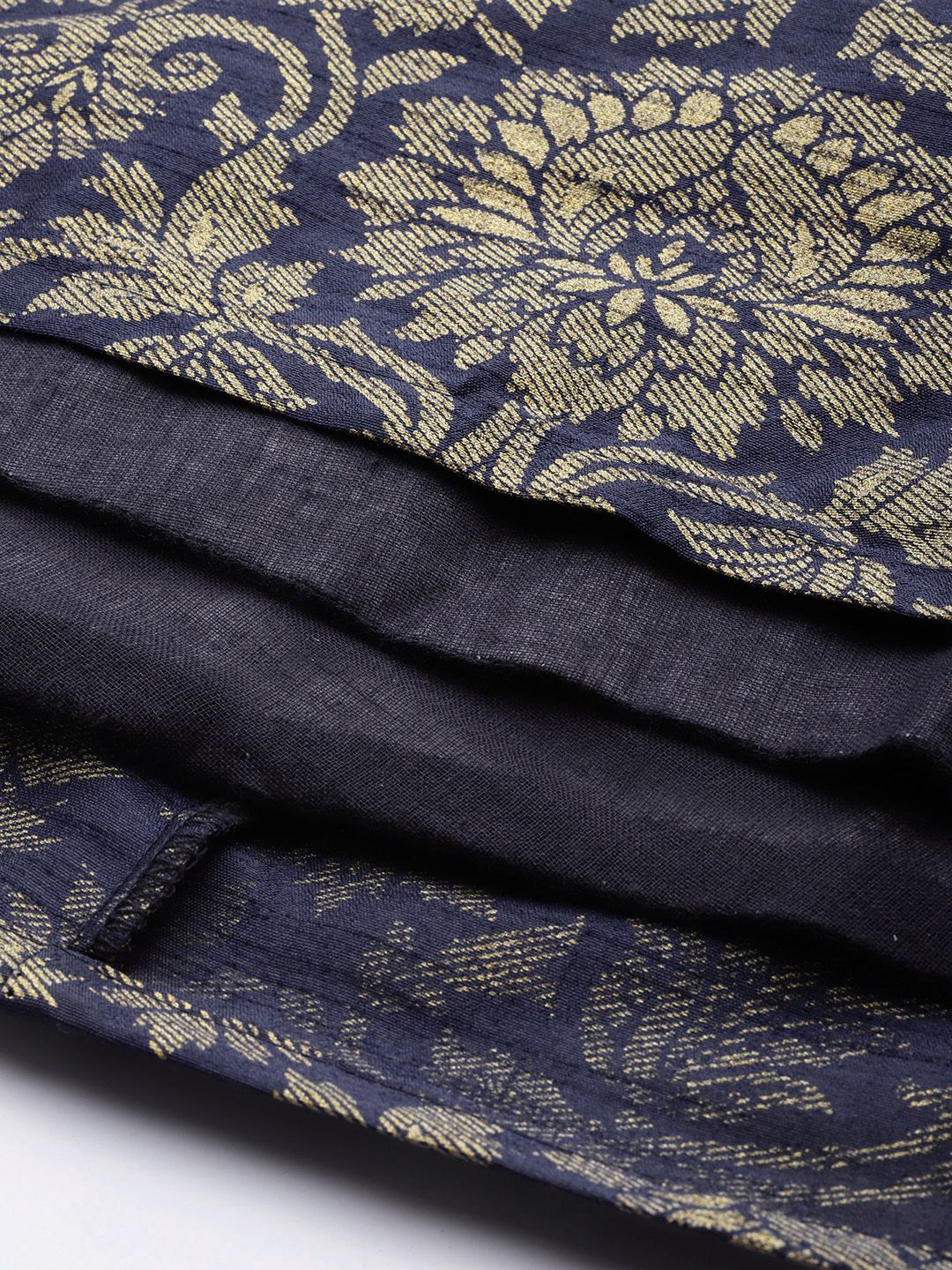 Shae by SASSAFRAS Women Deep Navy Blue Floral Skirt