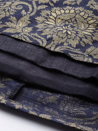 Shae by SASSAFRAS Women Deep Navy Blue Floral Skirt