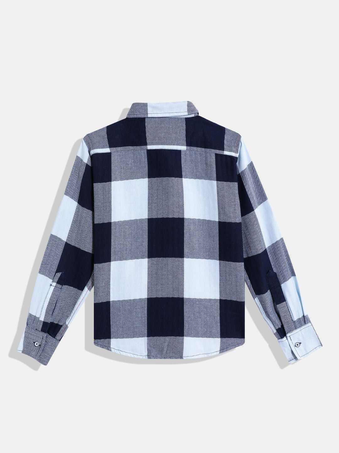 Monte Carlo Boys Twill Checked Smart Fit Shirt
