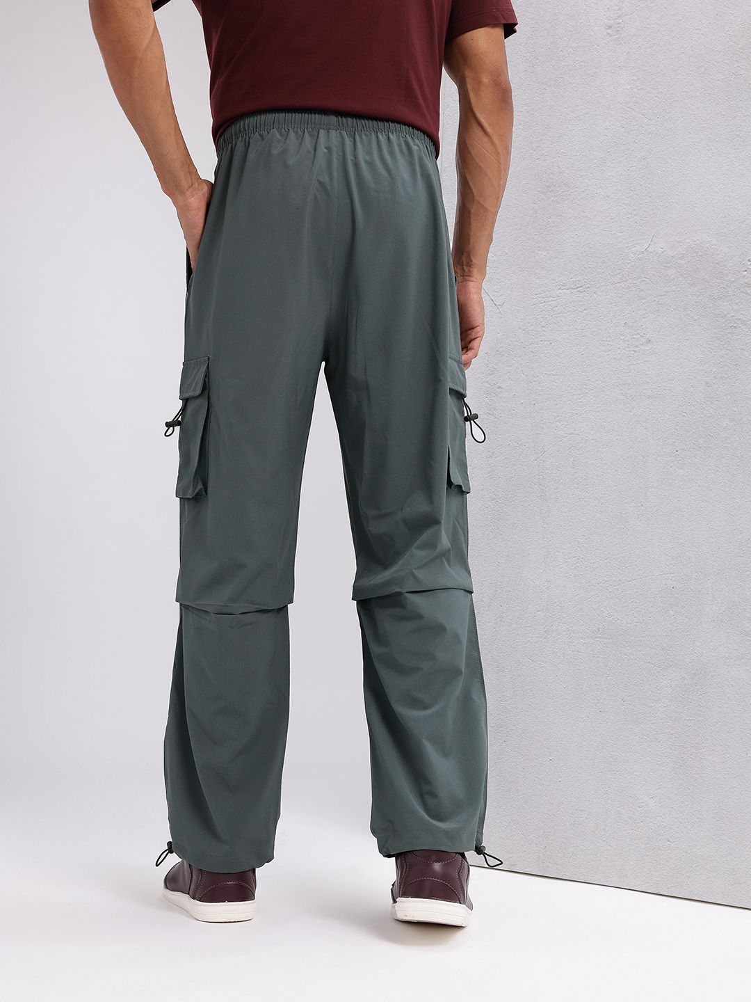 HRX by Hrithik Roshan Men Rapid-Dry Parachute Cargo Track Pants