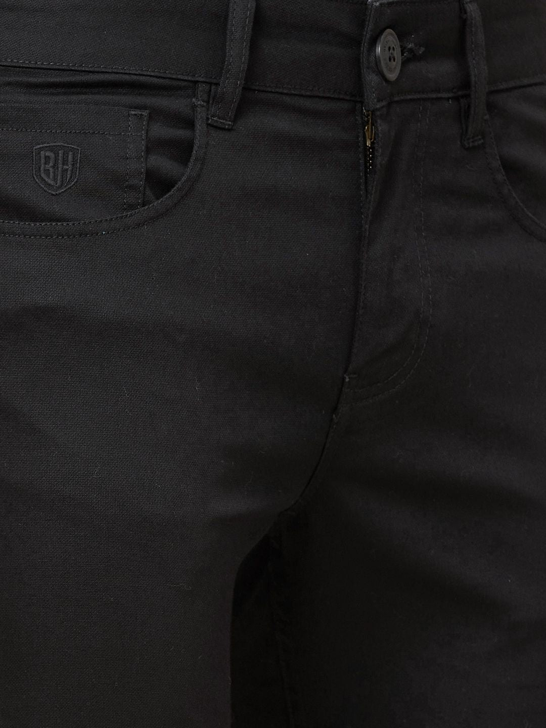 Menjadi Lelaki Manusia Mid Rise Pepejal Pepejal Fit Chinos Seluar