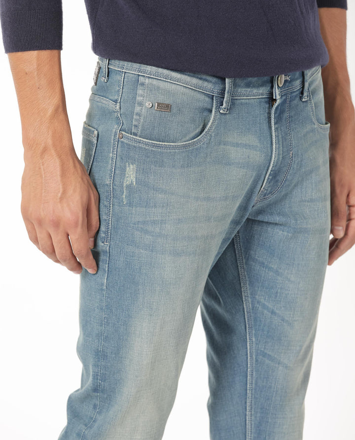 RARE RABBIT Men Grimm Slim Fit Cotton Jeans