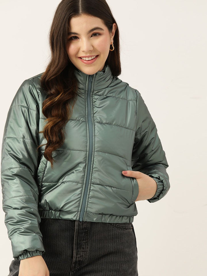 DressBerry Mock Collar Padded Jacket