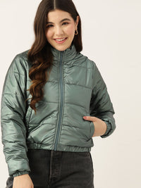 DressBerry Mock Collar Padded Jacket