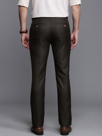 Raymond Men Checked Slim Fit Formal Trousers