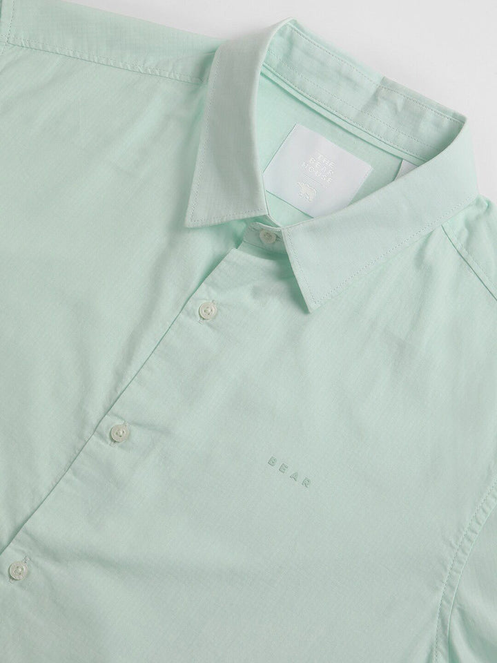 THE BEAR HOUSE Slim Fit Pure Cotton Casual Shirt