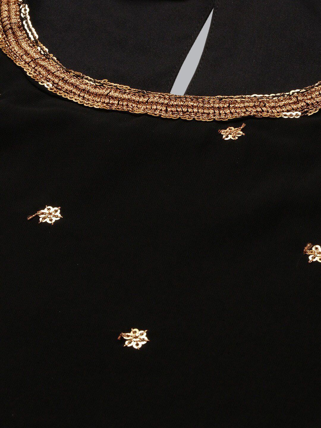 KALINI Floral Embroidered Sequined Kurta with Trousers