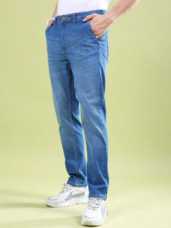The Indian Garage Co Men Slim Fit Light Fade Jeans