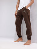 HRX by Hrithik Roshan Men Typography Print Detail Mid-Rise Yoga Joggers