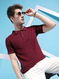 The Indian Garage Co Polo Collar Acrylic Pullover Sweater