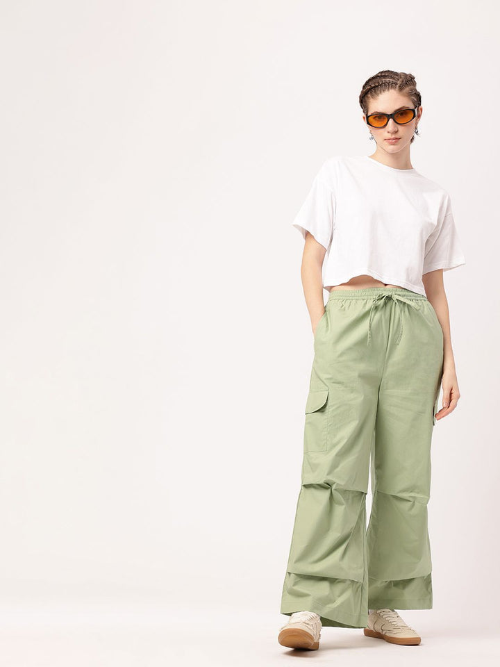 DressBerry Women Indie Street Smart In Cargo Grooves Trousers