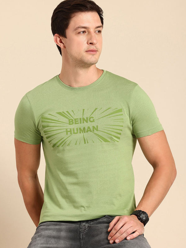 Being Human Pure Cotton Brand Logo Printed T-shirt