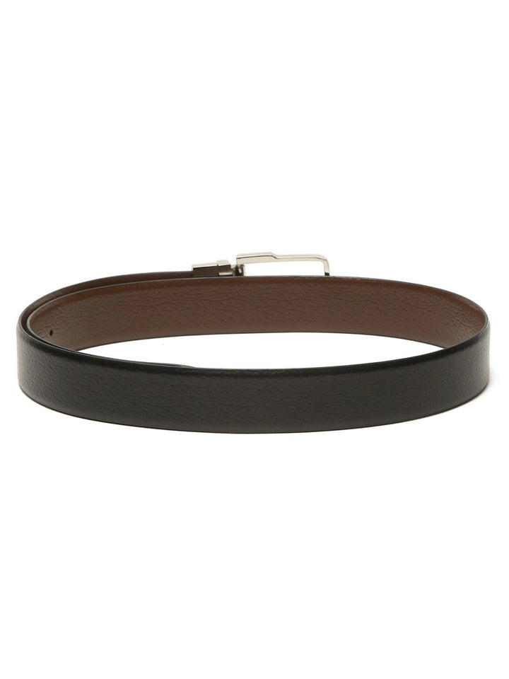 Teakwood Leathers Men Textured Leather Reversible Formal Belt